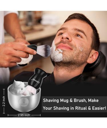 Sandalwood Shaving Kit for Men - Straight Razor, Soap, Cream, After Shave Balm, Pre-Shave Oil, Brush & Bowl - Gift Set - Buy Online on GoSupps.com