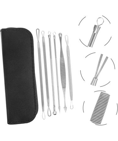 Ipetboom 1 Set Blackhead Removal Tool Household Remover Blackhead Tweezers Blackhead Supply Face Cleaner Tool Daily Use Comedone Spoon Cell Clamp Stainless Steel Squeeze Pimples - Buy Online on GoSupps.com