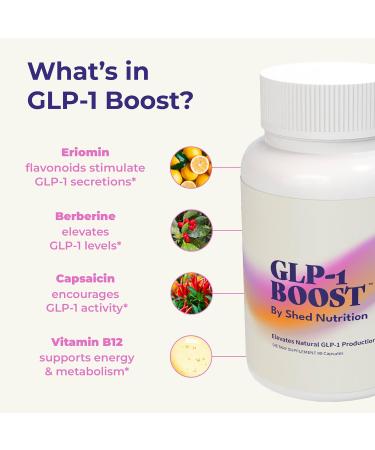 GLP-1 Boost Supplement for Women and Men Hunger & Metabolism Support with Eriomin Berberine & Capsaicin Expert-Formulated to Support GLP1 Naturally 1 Capsule Before Meals (90 Capsules) - Buy Online on GoSupps.com