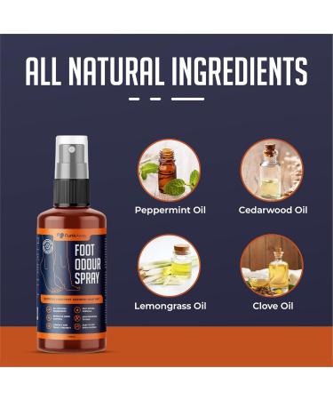 Foot Odour Spray | Effective odor control | All-natural ingredients | 200ml - Buy Online on GoSupps.com