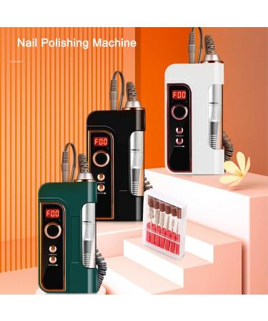 CYzpf Portable Electric Nail Drill Machine Professional 30000 RPM Manicure Pedicure Drills for Acrylic Nails Gel Polishing Shape Tools White One Size - Buy Online on GoSupps.com