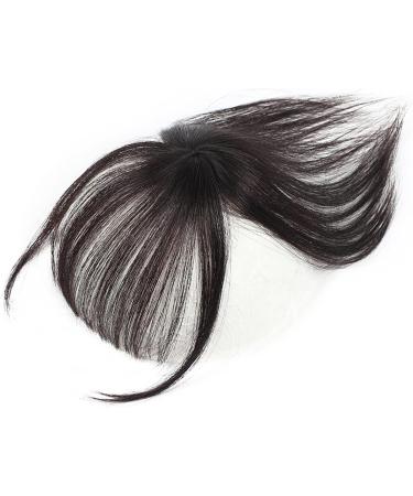 Bangs Hair Clip Bangs Hair Human Hair Bangs with Top Piece Clip in Seamless Topper&Fringe Extension 3D Natural Fringe Clip in Bangs Brazilian Non-remy Hair Pieces for Women Bangs Clip in Hair (Color Natural Color - Buy Online on GoSupps.com