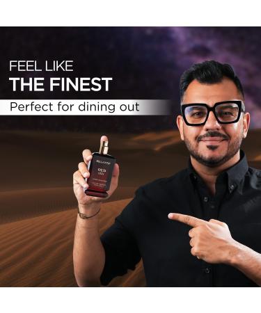 Luxury Men Oud Dark Eau De Parfum Intense Liquid Perfume With Grapefruit Orris Vetiver |Woody Musky Long Lasting Edp Fragrance Scent 100 Ml - Buy Online on GoSupps.com