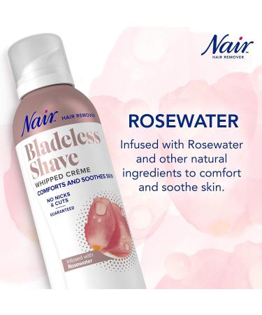 Nair Bladeless Shave Whipped Cr me with Rosewater 5oz - Hair Remover Cream - Buy Online on GoSupps.com