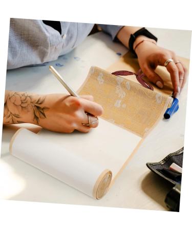 NUOBESTY Rice Paper Scroll Office Decor Wall Blank Scrolls Calligraphy Scroll Handwriting Chinese Painting Assorted Color 1 38X10X2.5CM - Buy Online on GoSupps.com