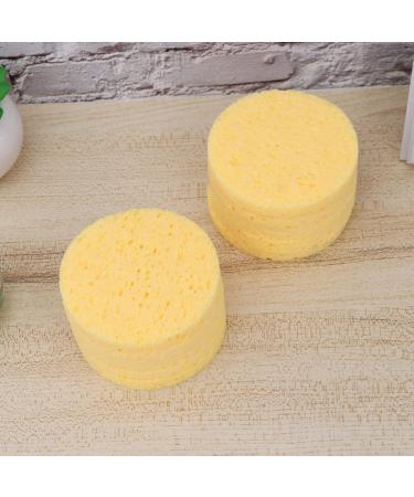 Minkissy 10pcs Compressed Natural Cellulose Makeup Removal Sponge - Fast Cleansing Facial Wash (Yellow) - Eco-Friendly Beauty Tool - Buy Online on GoSupps.com