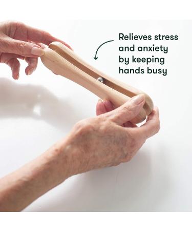Relish Adult Fidget Toy - Wooden Roll Fidget Widget for Alzheimers & Dementia Activities - Buy Online on GoSupps.com