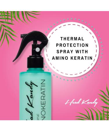 Head Kandy Heat Protectant Hair Spray | The Third Wheel | 13.5 Oz | Thermal Protection Spray with Amino Keratin | Prevent Damage & Breakage | Ideal for Flat Iron, Hair Straightener, Hair Dryer, Curling Irons | 13.5 Fl Oz - Buy Online on GoSupps.com