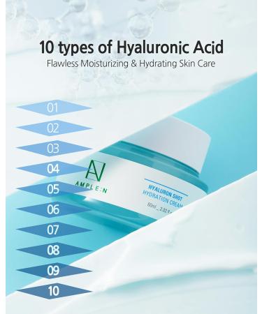 COR ANA AMPLE:N Hyaluron Shot - 24H Deep Hydration Moisturizer Gel with Hyaluronic Acid for Dry & Oily Skin - Unscented 2.7oz | International Shipping Available - Buy Online on GoSupps.com