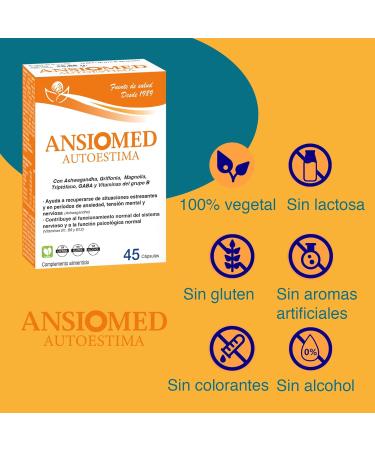  Bioserum Ansiomed - Bioserum - With ashwagandha magnolia GABA griphonia tryptophan and B vitamins supports normal psychological function | Ansiomed self-esteem - Buy Online on GoSupps.com