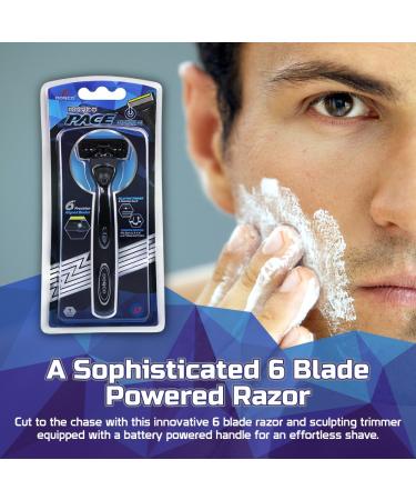 Dorco Pace 6 Plus Power Razor System - 6 Blade Shaving Kit with Trimmer | 9 Cartridges + Handle - Shop Worldwide - Buy Online on GoSupps.com