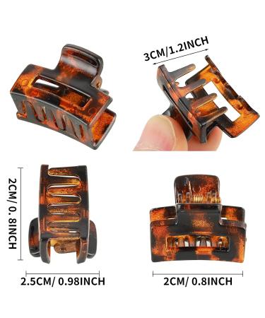 Wllhyf 12-Pack Mini Hair Clips - Durable Non-Slip 90s Accessories for Women & Girls - Perfect for Thin & Thick Curly Hair - Multi-Color Shiny Black & Brown - Buy Online on GoSupps.com