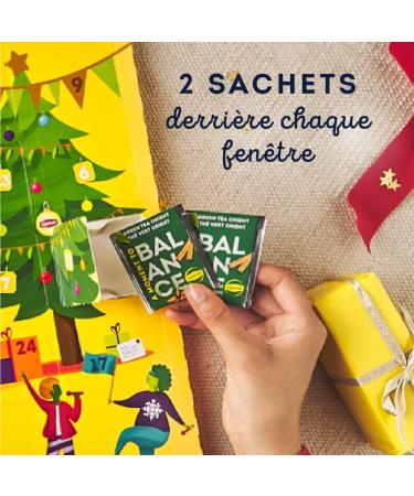 Lipton | Advent Calendar 2023 Teas and Infusions | Assortment of 48 Black/Green Teas and Gourmet Infusions | Gift idea - Buy Online on GoSupps.com
