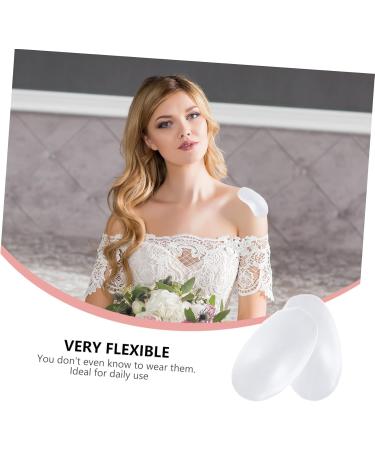 SEWACC 3 Pairs Thick Shoulder Pads Shoulder Padding Silicone Shoulder Lifter Silicone Shoulder Pads Beauty Shoulder Cushion Unisex Shoulder Cushion Invisible Shoulder Pads Push-up Pads Transparent Colorx3pcs 13X7X0.8cmx3pcs - Buy Online on GoSupps.com