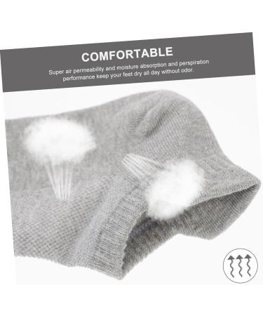 FRCOLOR 4 Pairs Combed Cotton Socks Low-cut Liners Socks Running Cotton Socks Unisex Socks Unisex Stockings Sports Breathable Stockings Running Socks Low-cut Liner Socks Unisex Ankle Socks White Grey 21x5x0.3cm - Buy Online on GoSupps.com