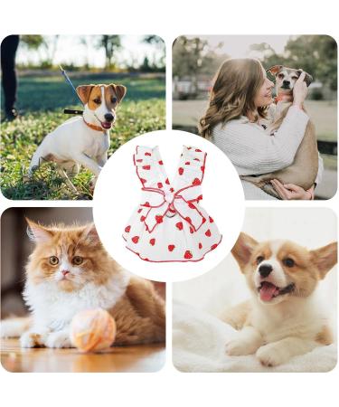 Shenrongtong Puppy Dresses for Small Dogs | Cute Strawberry Print Dog & Cat Clothing | Stylish Litter Clothes for Girls - Buy Online on GoSupps.com
