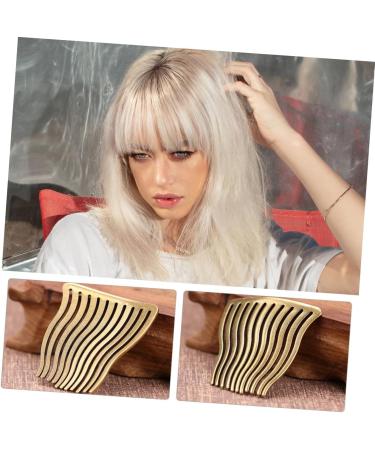 Didiseaon 1pc Hairpin Bride Hair Comb Wedding Headpiece for Bride Handmade Ornaments Hair Pin Combs Vintage Hair Comb Hair Barrettes Wedding Hair Banquet Simple Brass - Buy Online on GoSupps.com