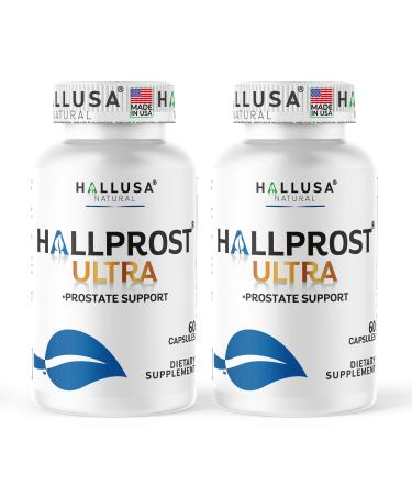 Hallprost Ultra Prostate Support Supplement for Men 1166mg 120 capsules | Saw Palmetto Lycopene Pygeum Pumpkin Seed Zinc Vitamin E & Magnesium | DHT Blocker Urinary Tract & Bladder Support