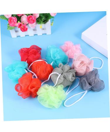 10pcs Exfoliating Bath Balls - Loofah Body Scrubber for Adults & Kids | Soft Mesh Net Shower Balls | Ideal for Bathing & Skin Care - Buy Online on GoSupps.com