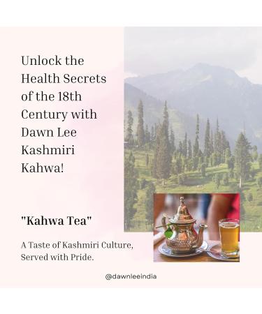 Dawn Lee Kashmiri Kahwa 40 Gram Refreshing And Original Immunity Booster Tea Natural Detox Drink Kahwa Kashmiri Ayurvedic Traditions Delightful Healthy Flavor kahve Qawah - Buy Online on GoSupps.com