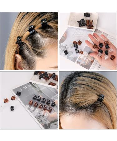 Semjikoy 36 Pcs Mini Hair Clips - Small Jaw Clips for Adults and Children - Ideal for Hairstyle Design - 3 Colours Mix - Buy Online on GoSupps.com