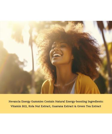 Energy Gummies with Guarana Kola Nut & Green Tea - Boost Energy Reduce Fatigue & Enhance Mood - 60 Count - Buy Online on GoSupps.com