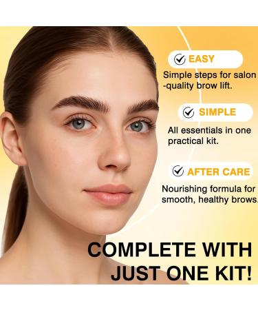 Brow Lamination Kit DIY Eyebrow Lamination Kit for Salon-Quality Results at Home Instant Brow Lift for Fuller Thicker More Beautiful Brows Easy to Use for Professionals & Beginners Gold - Buy Online on GoSupps.com