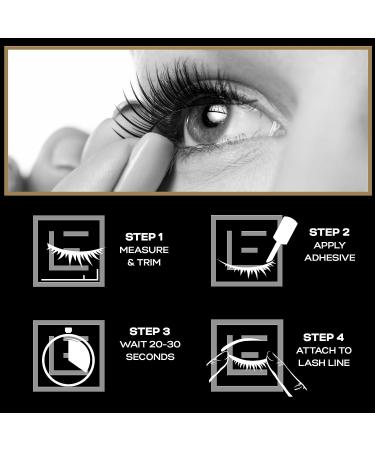 Eylure Lash Illusion Faux Mink No. 310 False Lashes with Adhesive - 1 Pair - Buy Online on GoSupps.com