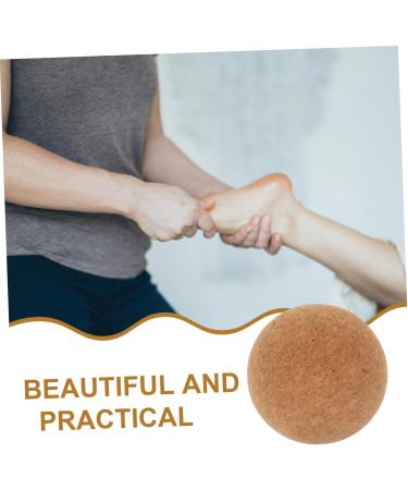 Healeved Cork Yoga Ball & Massage Roller | Gym Body Massager & Fitness Aid for Muscle Relief - Buy Online on GoSupps.com