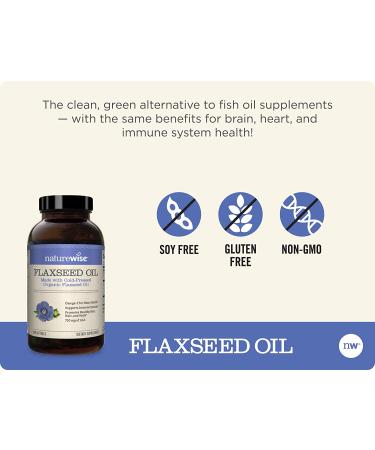 NatureWise Flaxseed Oil 240 Softgels - Premium Omega-3 & Omega-6 Supplement - Buy Online on GoSupps.com