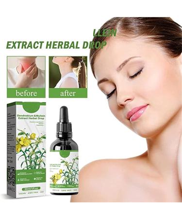 Caduola 30ml Clearbreath Dendrobium & Mullein Extract Herbal Lung Health Essence Powerful Lung Support & Cleanse & Respiratory Respiratory Drobium & Mullein Extract Herbal Drops (2 PCS) - Buy Online on GoSupps.com