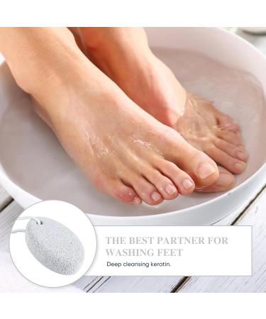 Natural Foot Pumice Stone for Feet Hard Skin Callus Remover for Feet and Hands Exfoliate Rough Skin Equipped with Kitchen Bathroom Hanging Convenient Quick-Drying Hand Towel. - Buy Online on GoSupps.com