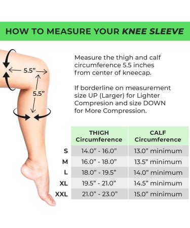 TechWare Pro Knee Compression Sleeve with Side Stabilizers & Patella Gel Pads - Large Black/Gray - Buy Online on GoSupps.com