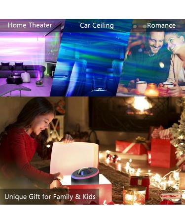 Mrooyi LED Starry Sky Projector with Bluetooth Speaker 3 in 1 Galaxy Projector for Kids & Adults | Remote Control 360 Rotating Aurora Light for Parties & Rooms Black - Buy Online on GoSupps.com