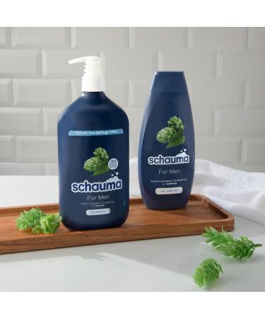 Schwarzkopf Schauma Men's Shampoo (2 x 400 ml) - Fortifying shampoo for men - For strengthened hair and nourishes the hair structure - Perfect for normal hair - Buy Online on GoSupps.com