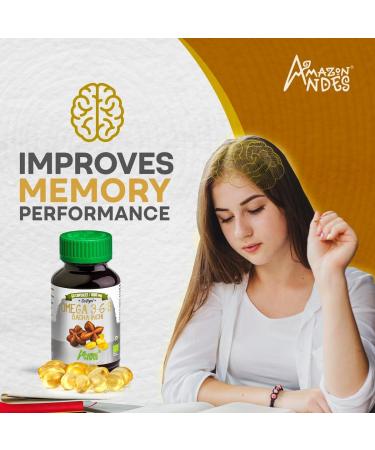 Sacha Inchi Capsules | Organic Omega 3 6 & 9 | 1000mg Softgel Pills | Odorless & Sustainably Sourced | 60 Count - Buy Online on GoSupps.com