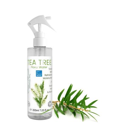bleu & marine Bretania - Tea Tree Anti Acne Hydrolat 200 ml | Natural Skin Care | Multifunctional Use | Vitamin E Enriched | Easy to Use 200 Milliliters