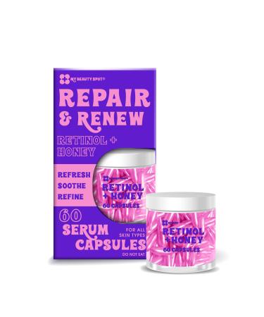My Beauty Spot Facial Serum Capsules 60pcs Anti Wrinkle Soothening Vitamin C Serum Hylunaric Acid Serum Collagen Serum for Face Anti Aging Anti Wrinkle Serum for Fine Lines Retinol & Honey