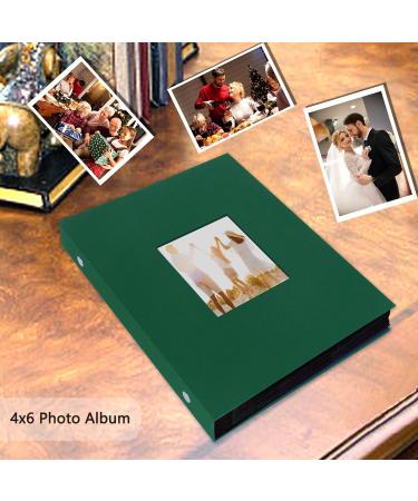 Miaikoe 6x4 Photo Album - 300 Pockets, Large Capacity Linen Album for Family Wedding Anniversary - Holds 300 Horizontal 10x15cm Photos (Dark Green) - Buy Online on GoSupps.com
