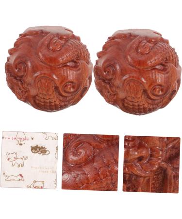 Shop Gleavi Portable Massage Balls - Solid Wood Hand Massage Devices for Relaxation & Fitness - Buy Online on GoSupps.com