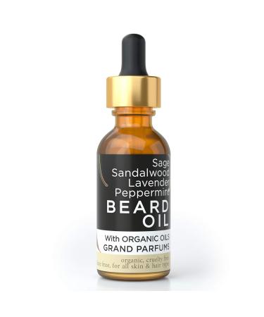 Buy Grand Parfums Men's Beard Oil - 100% Organic & Natural | 3 Scents | Essential Oils for Softer & Stronger Beards - Sandalwood Lovers - Buy Online on GoSupps.com