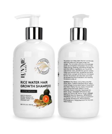 Luv Me Care Rice Water For Hair Growth- Rice Water Shampoo - Natural Hair Growth Products 2 Pack