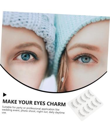 minkissy 5 Pairs Fake Eyelashes Pesta as Postizas Naturales Decorative Eyelashes Adhesive Eyelashes Makeup Women Eyelashes Volume Eyelashes Cosmetics False Eyelashes Supplies Artificial 3d - Buy Online on GoSupps.com