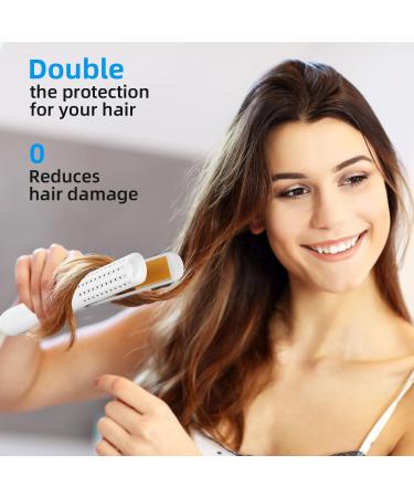 360 Airflow Styler | WIZCHARK 2-in-1 Flat Iron & Curler | Professional Hair Straightener with Cooling Vents | Dual Voltage White Gold Hair Tool - Buy Online on GoSupps.com