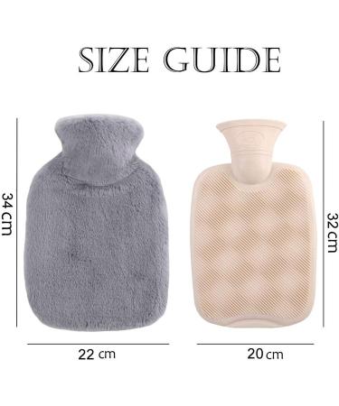 Buy Generic Hot Water Bottle Set - 2 Leak-Proof 2L Heat Bottles with Soft Cover | Pain Relief for Kids & Adults - Buy Online on GoSupps.com