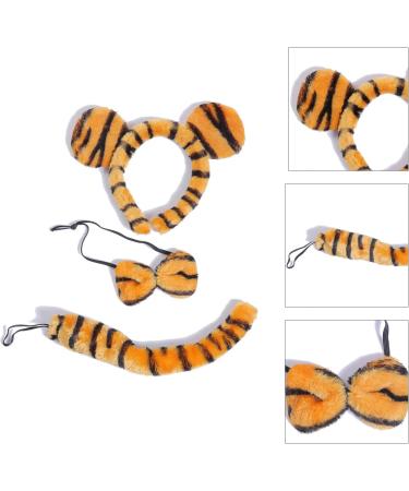 amangul 3pieces Plush Ears Shape Hairhoop Cosplay Tail and Bowtie Suit Headdress Halloween Birthday Party Set for Kids - Buy Online on GoSupps.com