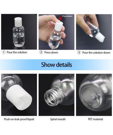 TrendBox 60ml Empty Plastic Refillable Bottles - Disc Top Flip Cap - 6 Pack | Ideal for Essentials Shipping Worldwide - Buy Online on GoSupps.com