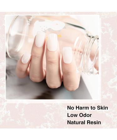 White Poly Nail Gel 60G - Builder Nail Gel for Summer Trendy Nail Extension - Easy DIY at Home for Beginners & Pros | Nail Beauty - Buy Online on GoSupps.com