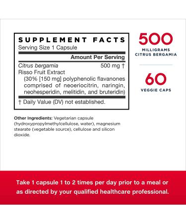 Citrus Bergamot 500mg - Jarrow Formulas 60 Veggie Caps | Heart Health & Cholesterol Support - Buy Online on GoSupps.com