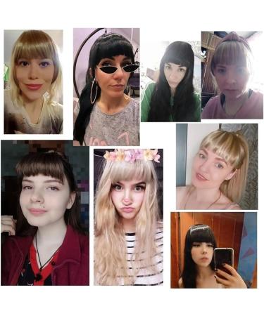 Bangs Hair Clip Synthetic Fake Blunt Hair Bangs 2 Clips in Hair Extension Neat Front Fake Fringe False Hairpiece for Women Clip in Bangs Bangs Clip in Hair(Color:B) 6inches B - Buy Online on GoSupps.com